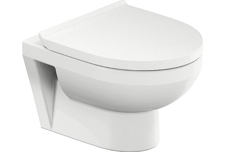 Combi-Pack Duravit No.1, Tiefspüler spülrandlos, m. Softclose, weiß