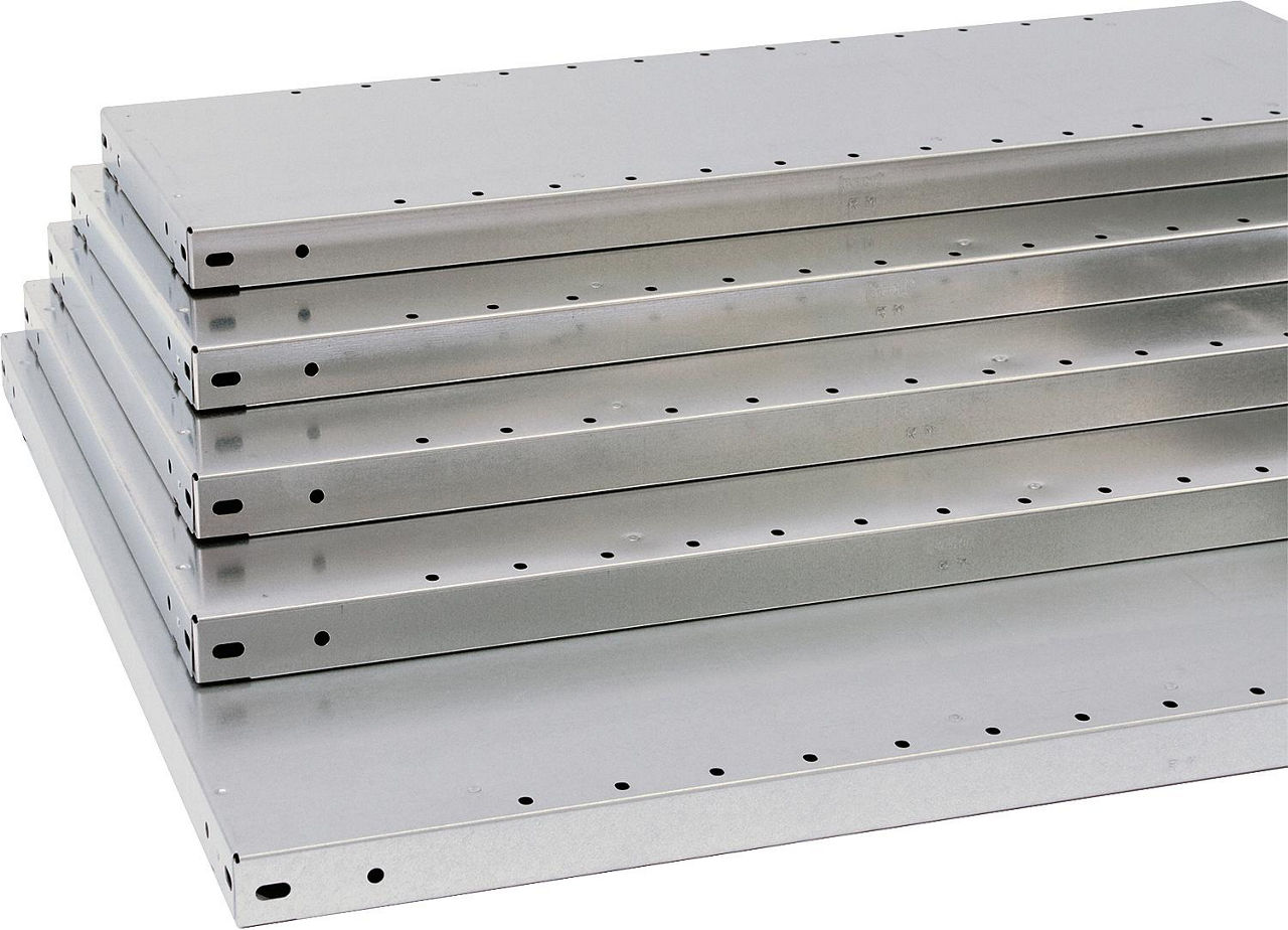 Stahl-Fachboden BERT verzinkt inkl. 4 Fachbodenträger B x T 870x300mm Stahl-Fachboden BERT verzinkt inkl. 4 Fachbodenträger B x T 870x300mm