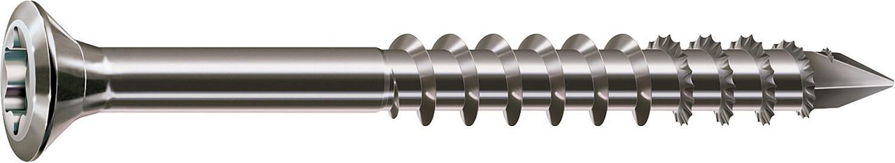 Linsenkopfschraube SPAX® Edelstahl A2 Teilgewinde T - STAR Plus ø 5,0 x 60 mm, VPE 100 Stück