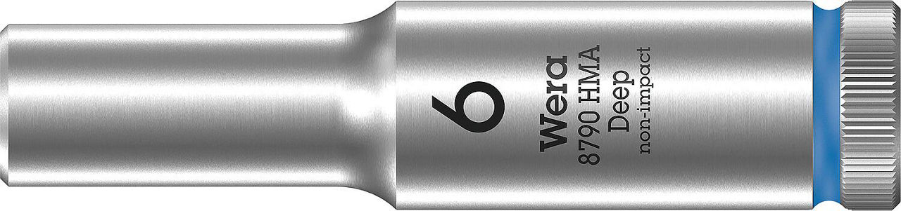 Außensechskant-Steckschlüsseleinsatz Wera 8790 HMA Deep mit 1/4"-Antrieb, metrisch, lang, SW 6,0 x 50 mm Außensechskant-Steckschlüsseleinsatz Wera 8790 HMA Deep mit 1/4"-Antrieb, metrisch, lang, SW 6,0 x 50 mm