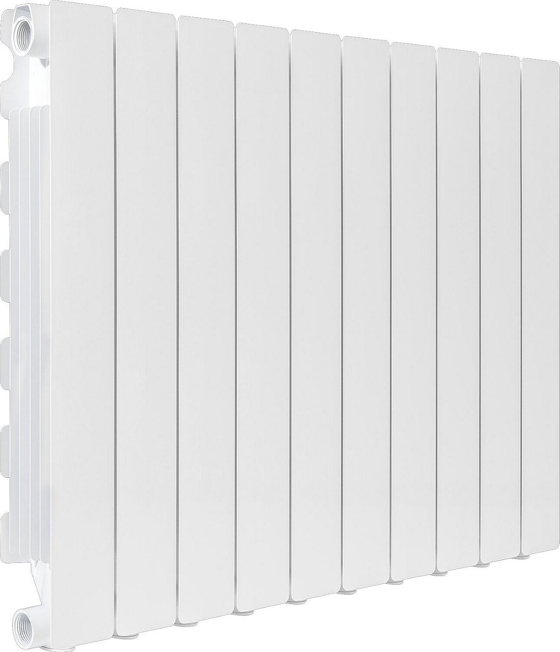 Aluminium-Heizkörper Blitz Super B4,800/100- 4Glieder weiss, RAL 9010