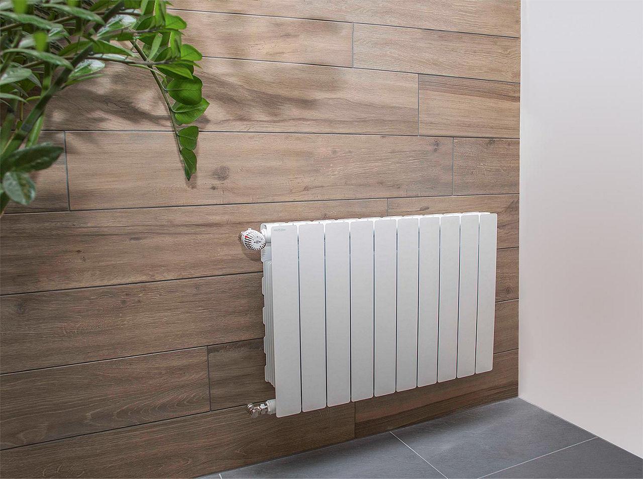 Aluminium-Heizkörper Blitz Super B4,800/100- 4Glieder weiss, RAL 9010