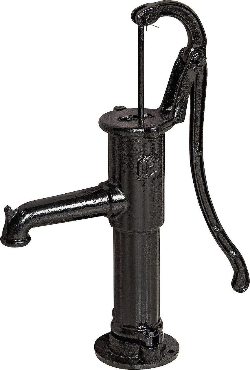 Handpumpe mit Rundflansch Typ 75, 1 1/4", schwarz Handpumpe mit Rundflansch Typ 75, 1 1/4", schwarz
