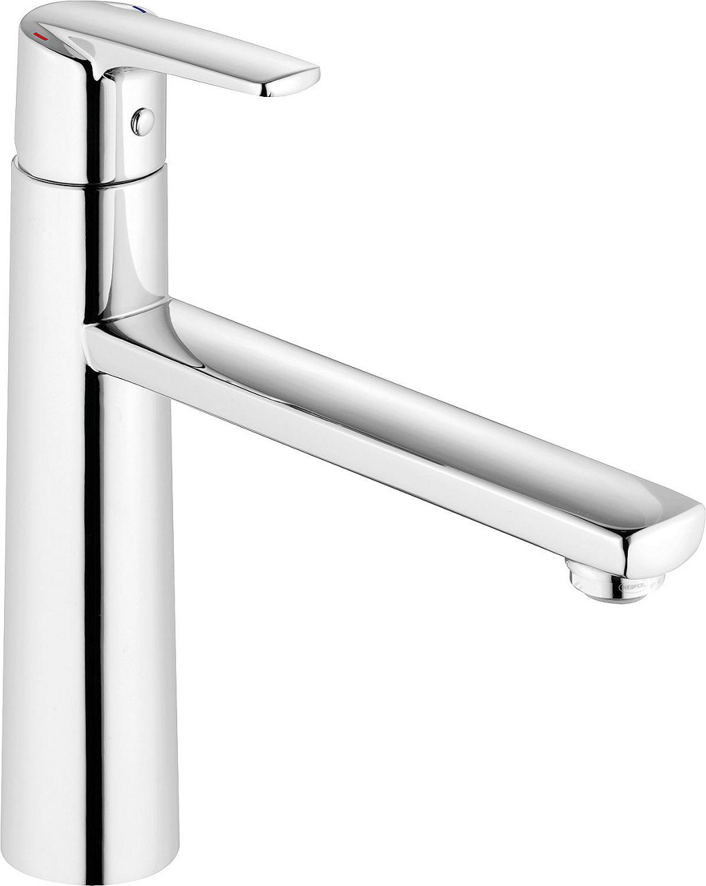 Spültischmischer Heinrichschulte Alpha 300 ND Schwenkauslauf Ausladung 205 mm chrom