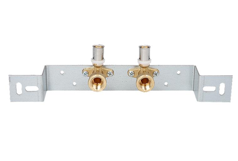 Wandwinkel-Stichmaßhalter vorm. 16x2mm -DN15(1/2), 76mm, TH Kontur, WS-Press Wandwinkel-Stichmaßhalter vorm. 16x2mm -DN15(1/2), 76mm, TH Kontur, WS-Press