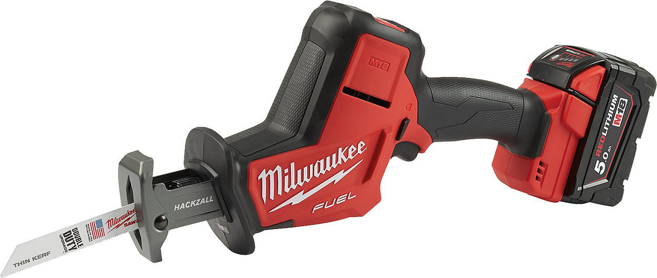 Akku-Säbelsäge Milwaukee M18FHZ-502X, 18V mit 2x 5,0 Ah Akkus und Ladegerät Akku-Säbelsäge Milwaukee M18FHZ-502X, 18V mit 2x 5,0 Ah Akkus und Ladegerät