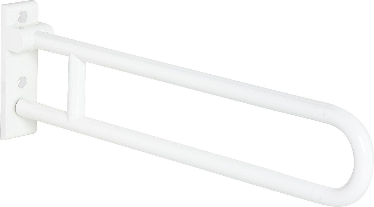 Hewi Stützklappgriff Serie 801 reinweiß, Stahlkern, Länge: 850mm