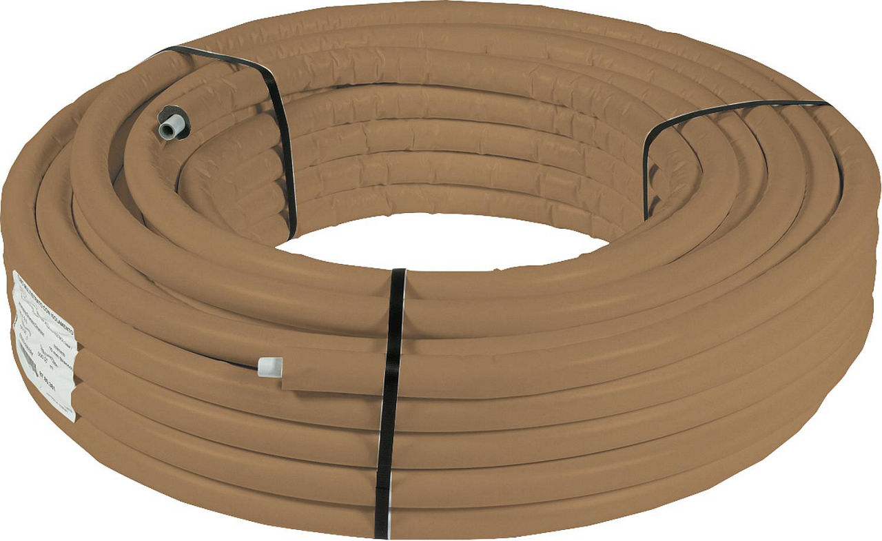 Metallverbundrohr in Rollen 16 x 2mm mit Isolierung 15mm, VPE=50m