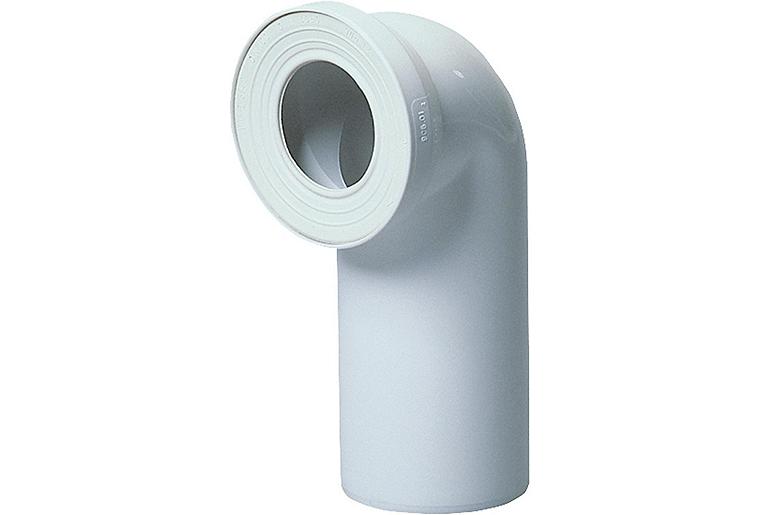 WC-Anschlussstück DN100 90°, Weiß WC-Anschlussstück DN100 90°, Weiß