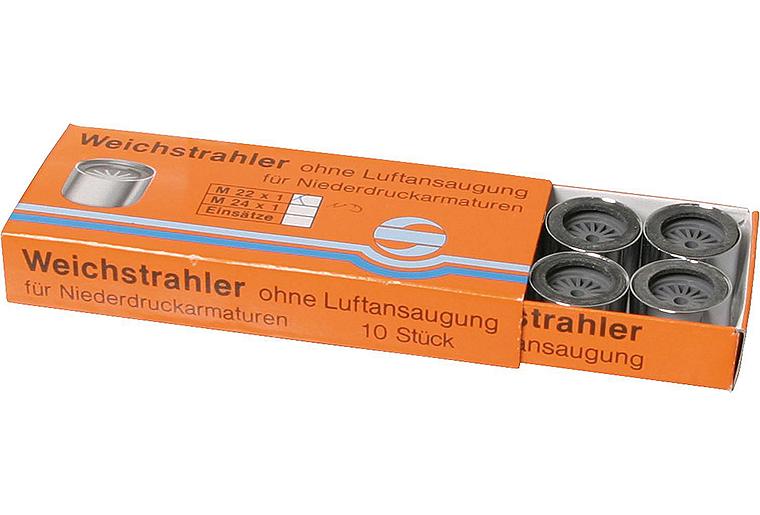 Weichstrahlregler-Niederdruck ohne Prüfz IG M22X1 mit Gummidichtung mit Zahnkranz ""VPE 10 Stk."" Weichstrahlregler-Niederdruck ohne Prüfz IG M22X1 mit Gummidichtung mit Zahnkranz ""VPE 10 Stk.""