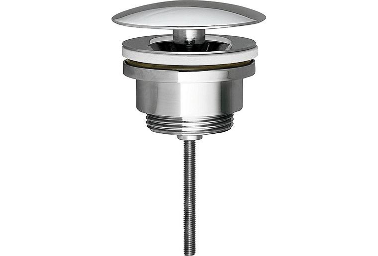 Schaftventil 11/4'', Messing verchromt, f.Waschtisch + Bidet ohne Überlaufloch Schaftventil 11/4'', Messing verchromt, f.Waschtisch + Bidet ohne Überlaufloch