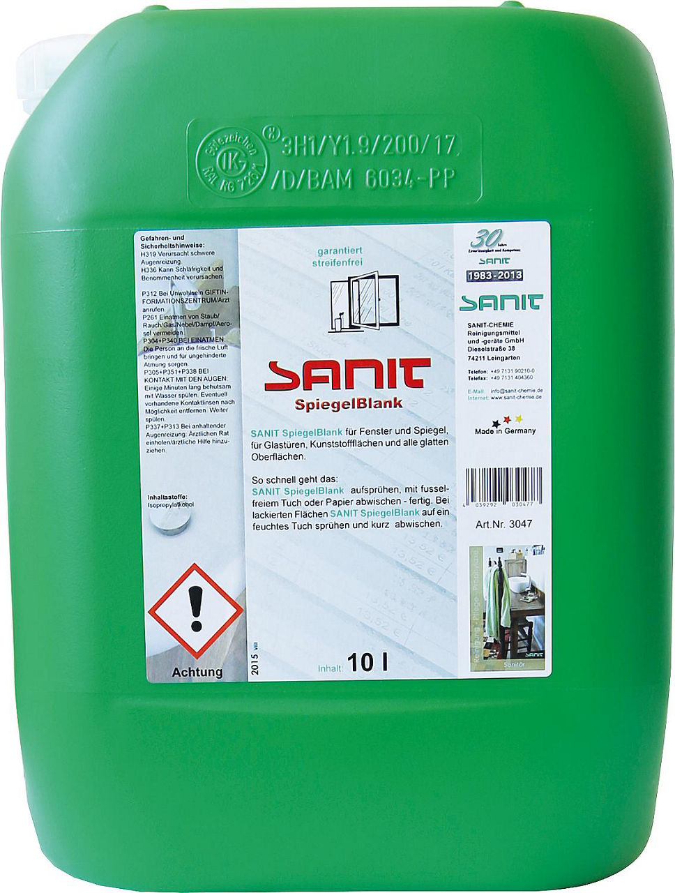 SANIT SpiegelBlank 10 L Kanister