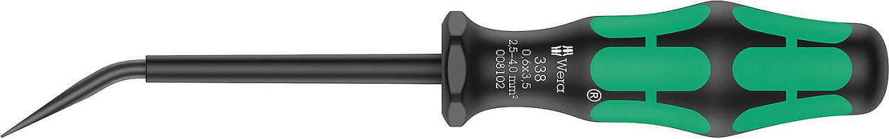 Betätigungswerkzeug WERA 338 für Reihenklemmen-Betätigung, von 2,5 mm² bis 4,0 mm² Betätigungswerkzeug WERA 338 für Reihenklemmen-Betätigung, von 2,5 mm² bis 4,0 mm²