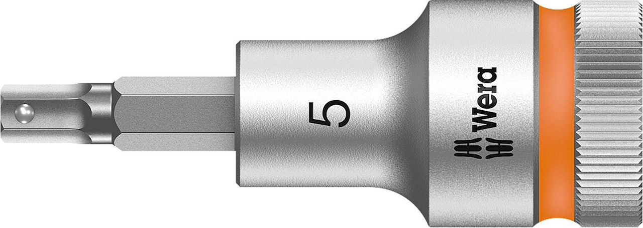 Innensechskant-Steckschlüsseleinsatz Wera 8740 C HF Bitnuss mit 1/2"-Antrieb, metrisch, kurz, mit Haltefunktion, SW 5,0 x 60 mm Innensechskant-Steckschlüsseleinsatz Wera 8740 C HF Bitnuss mit 1/2"-Antrieb, metrisch, kurz, mit Haltefunktion, SW 5,0 x 60 mm