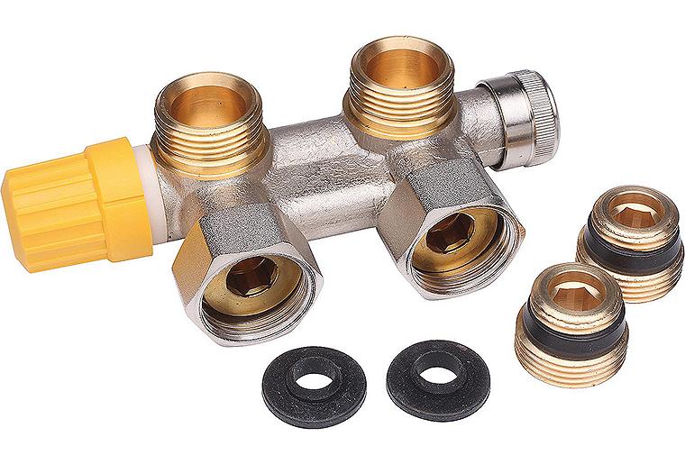 Ventil-Anschlussarmatur Danfoss VHS-UR, Eckform, DN15 (1/2")xDN20 (3/4") Eurokonus Ventil-Anschlussarmatur Danfoss VHS-UR, Eckform, DN15 (1/2")xDN20 (3/4") Eurokonus