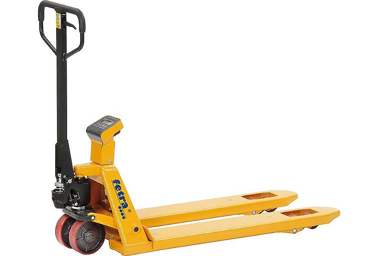 Gabelhubwagen fetra® 2122 mit Waage, Tragkraft 2000kg Gabelhubwagen fetra® 2122 mit Waage, Tragkraft 2000kg