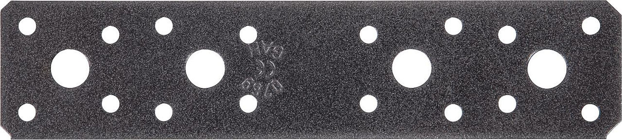 Flachverbinder DURAVIS® 180 x 40 x 3,0 mm, Material: Stahl, sendzimirverzinkt, Oberfläche: schwarz-diamant Flachverbinder DURAVIS® 180 x 40 x 3,0 mm, Material: Stahl, sendzimirverzinkt, Oberfläche: schwarz-diamant