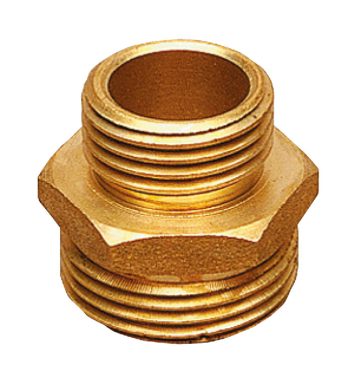 Gewindenippel Messing 3/4" AG x 1" IG