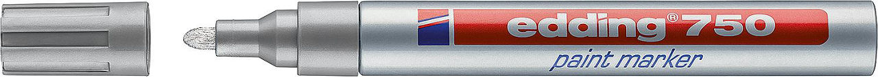 edding Lackmarker 750 silber Strichbreite 2 - 4 mm Rundspitze edding Lackmarker 750 silber Strichbreite 2 - 4 mm Rundspitze