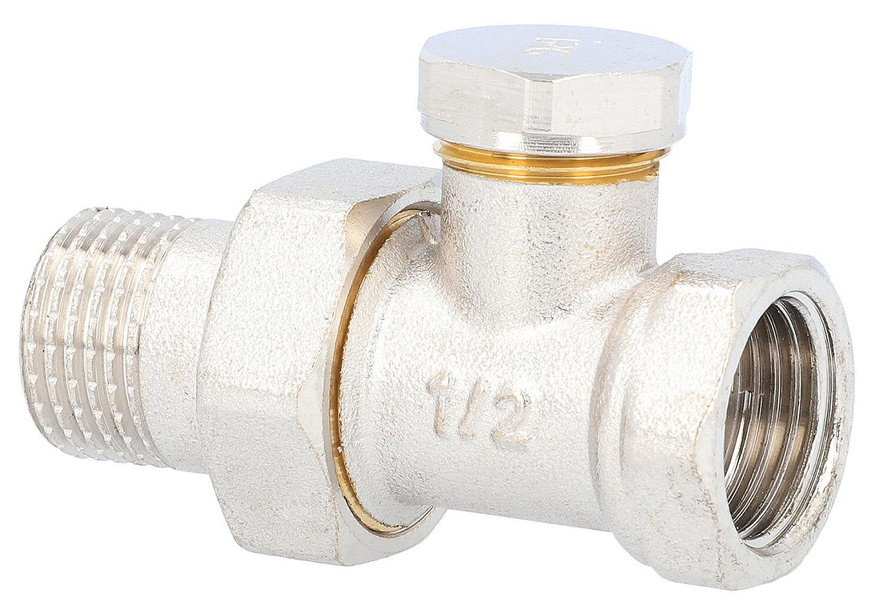 Rücklaufverschraubung DN15 (1/2"), Durchgang Rücklaufverschraubung DN15 (1/2"), Durchgang