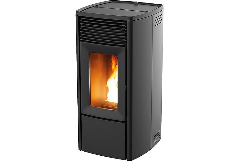 Pelletofen MCZ Ego Hydromatic 12 R, Grundgerät mit Wassertasche und Verkleidung Metall Schwarz, 11,8KW