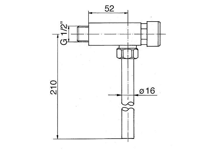 Ablauf Benkiser komplett für 6552180 mit Spülrohr 180mm lang, Dichtung+6-kant-ÜWM
