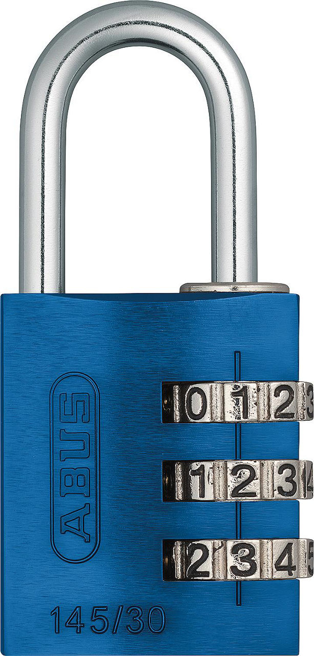 Aluminium Vorhangschloss Typ 145/30 blau Aluminium Vorhangschloss Typ 145/30 blau