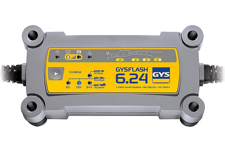 Batterieladegerät GYS GYSFLASH 6.24 für 12/24V Batterien