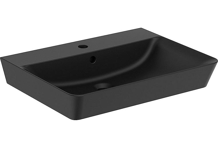 Waschtisch Ideal Standard Connect Air Cube BxHxT: 600x100x460 mm schwarz matt Waschtisch Ideal Standard Connect Air Cube BxHxT: 600x100x460 mm schwarz matt