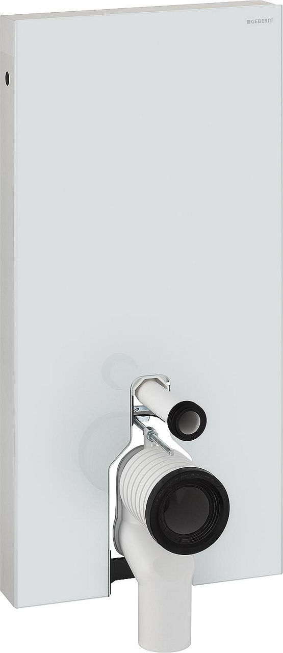 Sanitärmodul Geberit Monolith für Stand-WC 101cm,Glas weiss, Seitenverkl.alu gebürst. Sanitärmodul Geberit Monolith für Stand-WC 101cm,Glas weiss, Seitenverkl.alu gebürst.